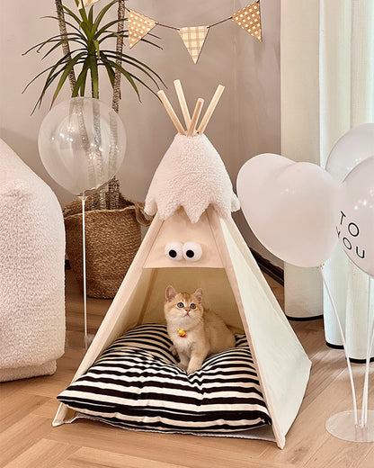 Cute Eyes Pet Tent Bed