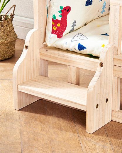 Elevated Solid Wood Pet Bed