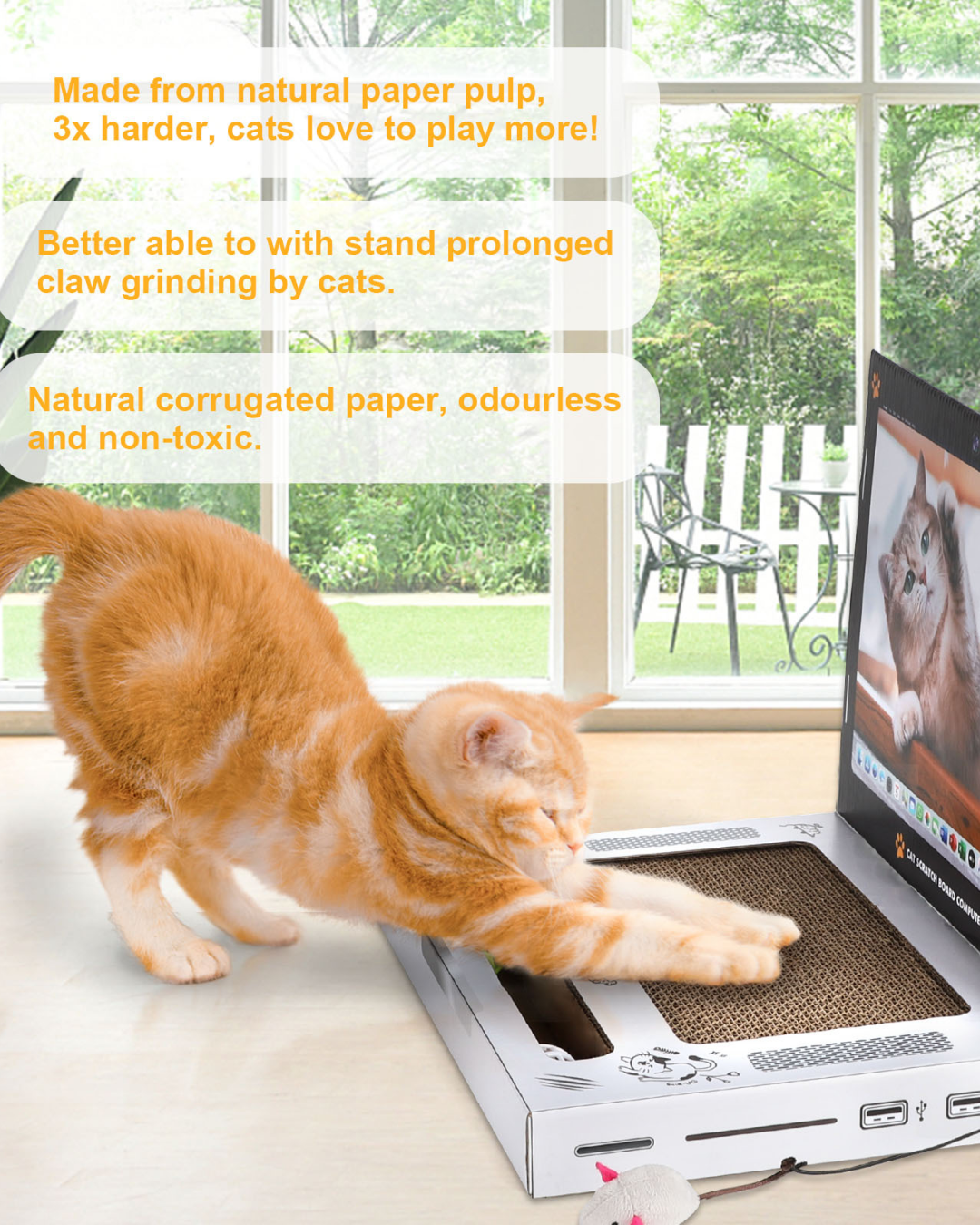 Notebook Cat Scratcher Game Console